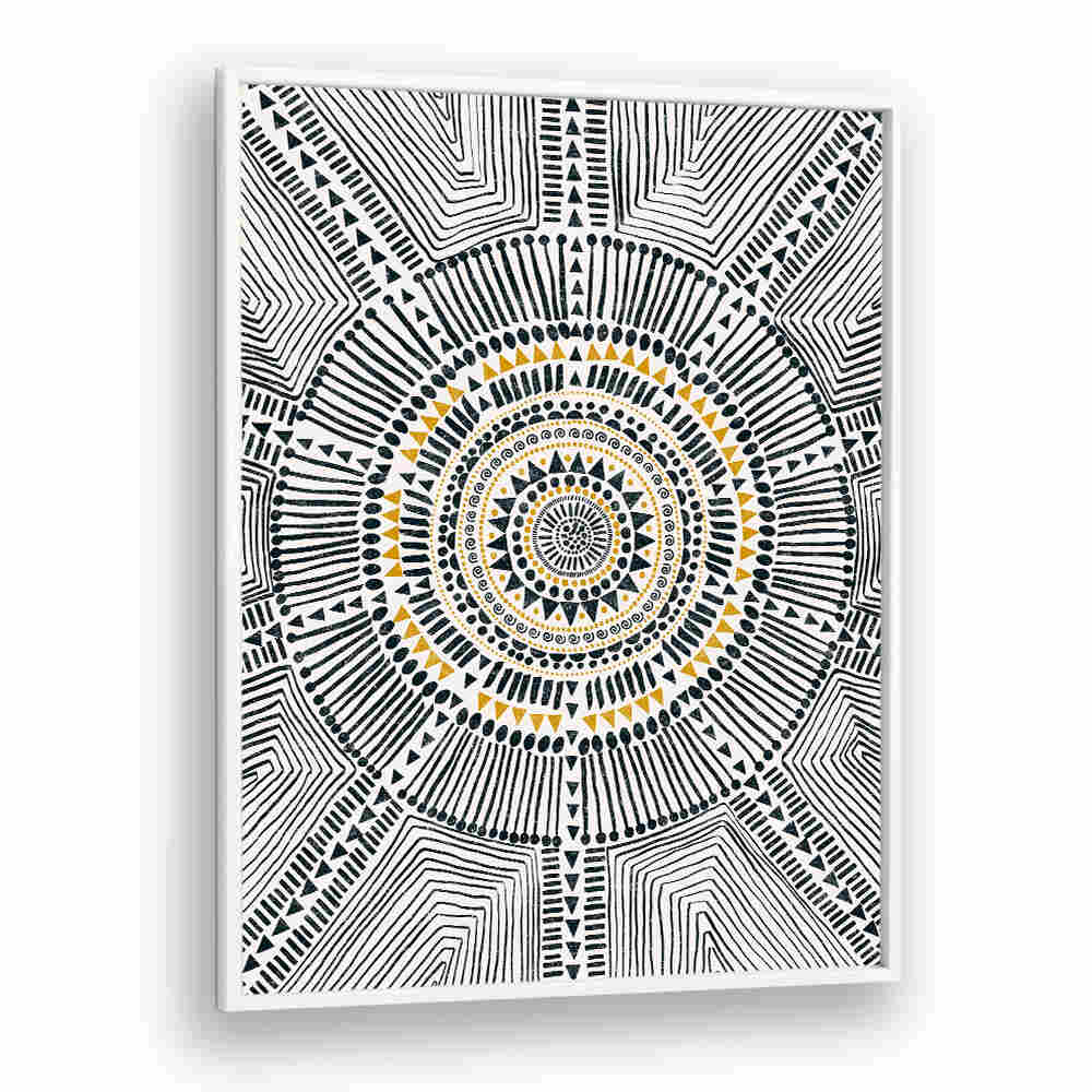 TRIBAL SUN II , PATTERN ART PRINTS