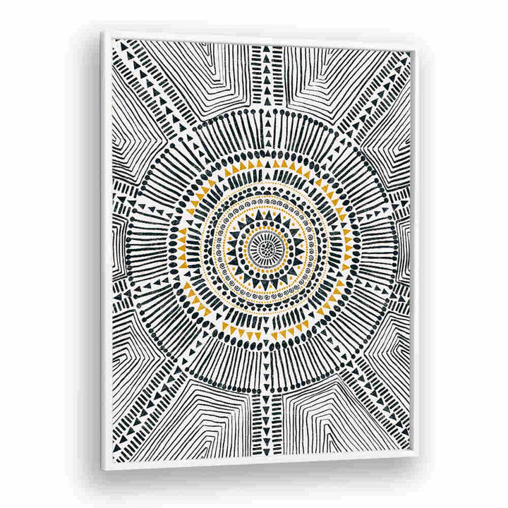 TRIBAL SUN II , PATTERN ART PRINTS