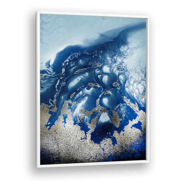 Soothing Ocean Wave Abstract Paintings blend tranquil colors, creating a serene atmosphere for any space.