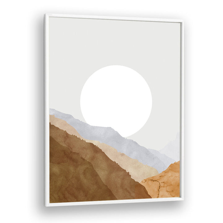 BOHO MOON AND MOUNTAINS , LANDSCAPE PAINTINGS