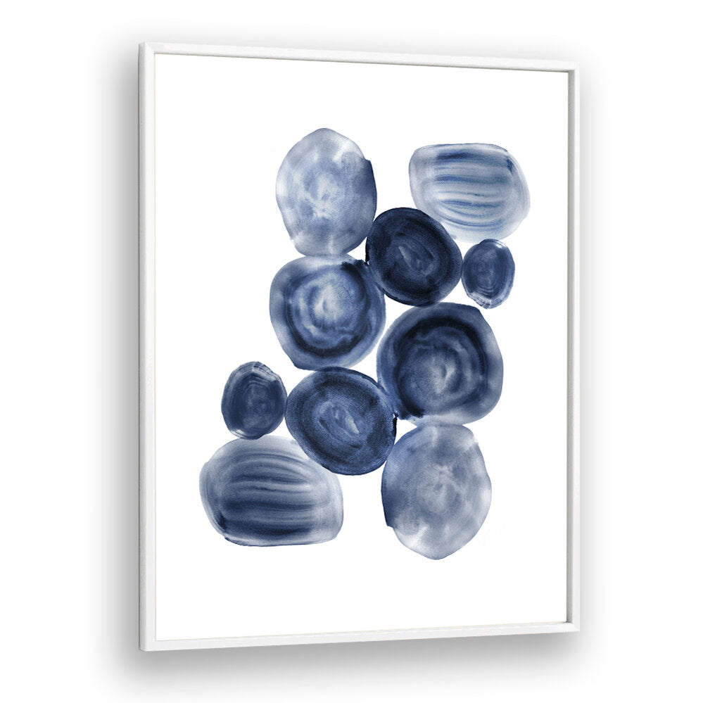 Mesmerizing INDIGOPOOLS Abstract Paintings featuring unique blue and white watercolor designs, perfect for modern décor.