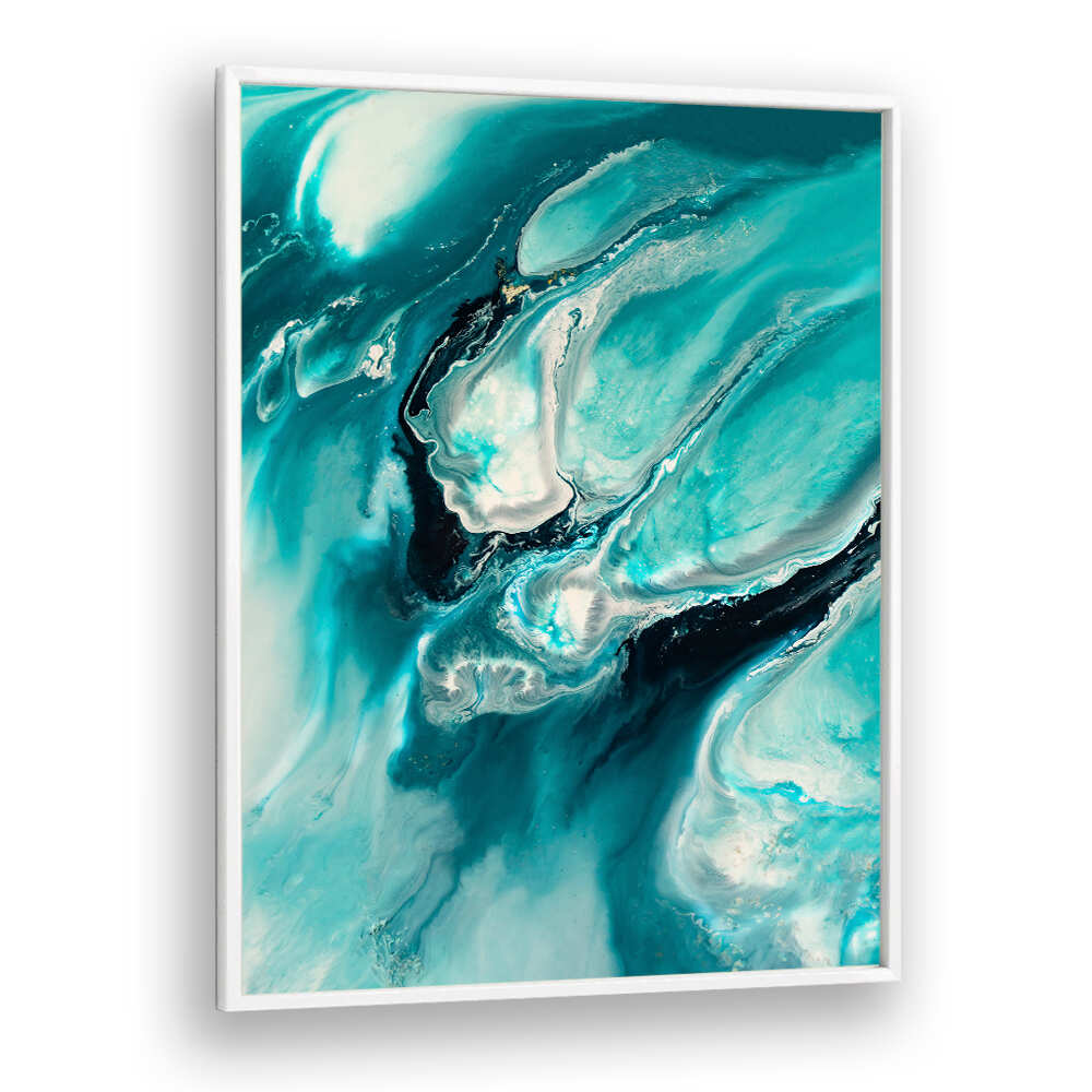 Mesmerizing OCEAN TEAL, ABSTRACT PAINTINGS with bold colors and dynamic shapes to elevate your living space.
