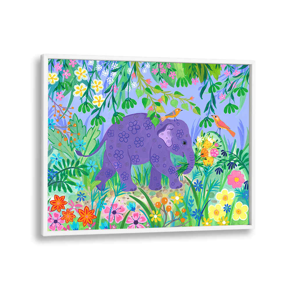 BLUE ELELPHANT , ANIMAL PAINTINGS