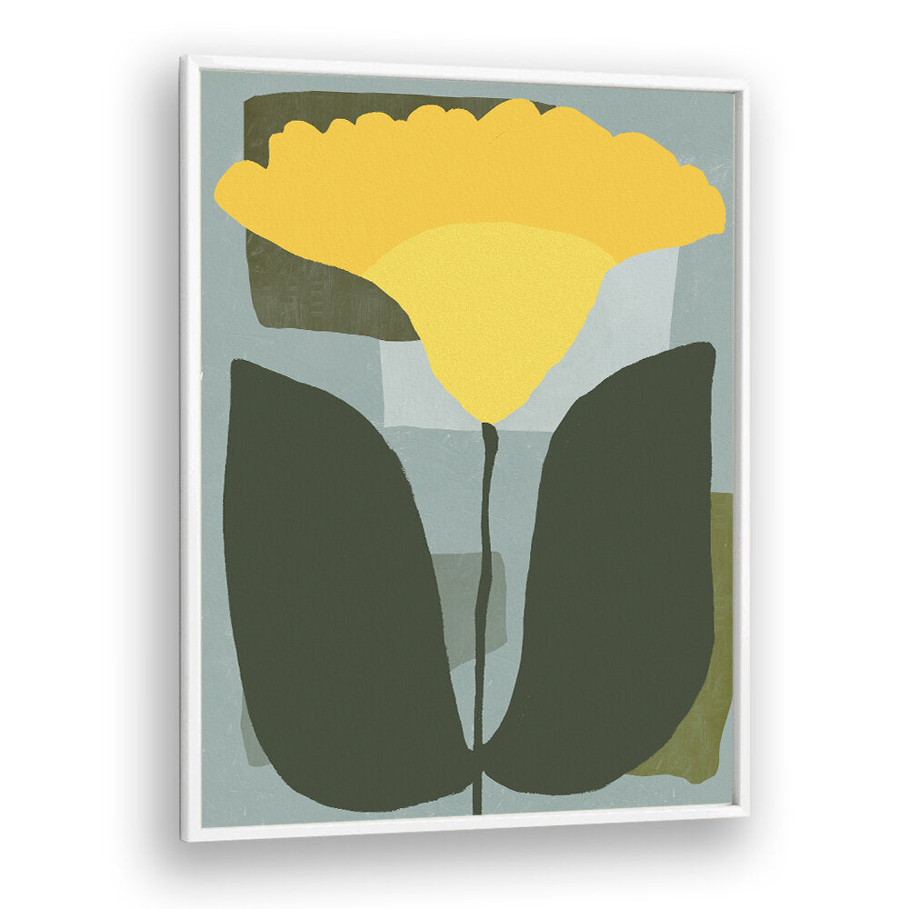 SIMPLISTIC YELLOW , FLORAL FLOWER PAINTINGS