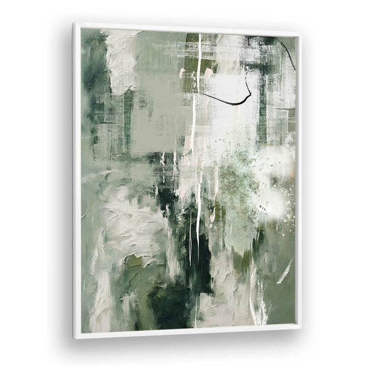 CANVAS GREENS III , ABSTRACT PAINTINGS