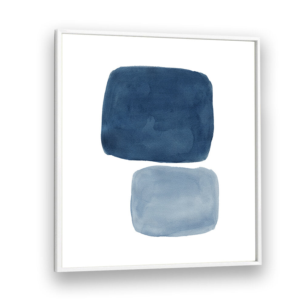 Sophisticated Affinity Geometric Art Prints featuring bold blue shapes, perfect for enhancing your modern decor.