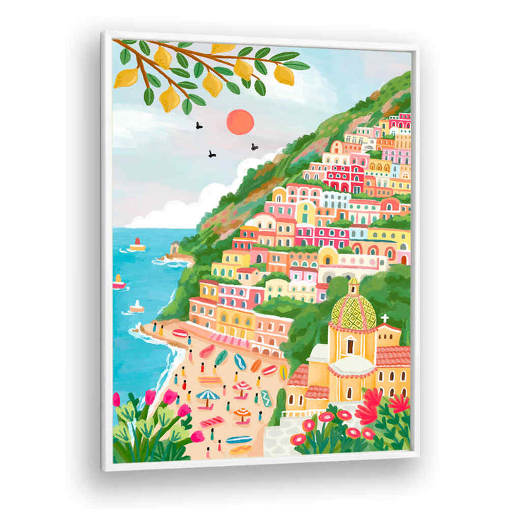 SUMMER IN POSITANO , TRAVEL POSTERS
