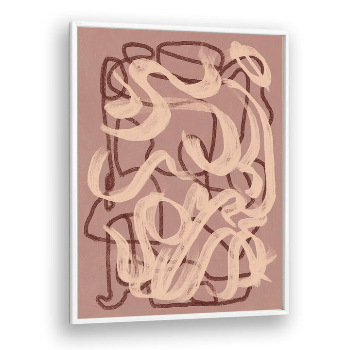 DRY BRUSH ABSTRACT IN NUDE , ABSTRACT PAINTINGS