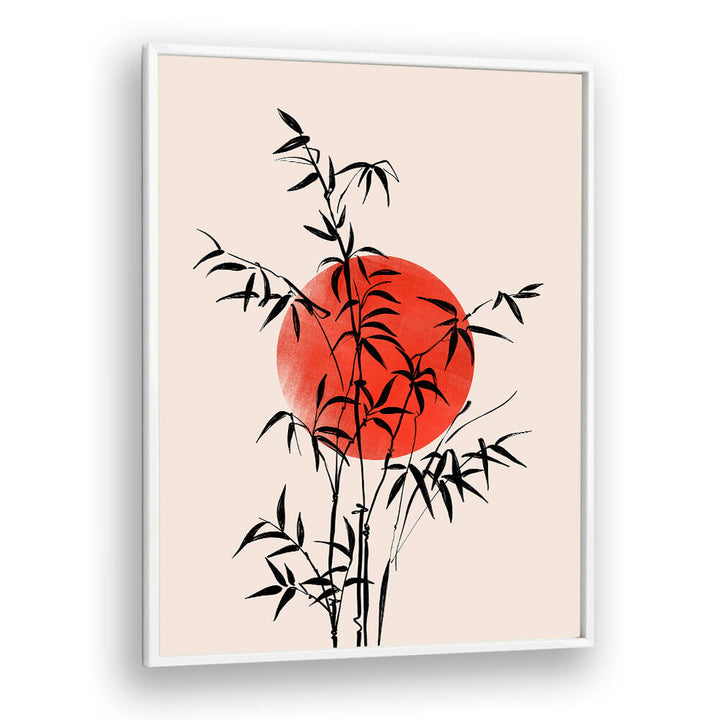 BAMBOO WITH RED SUN