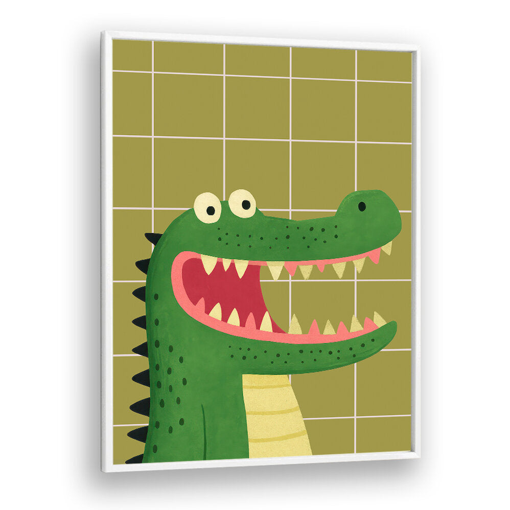 HAPPY ALLIGATOR FRIEND , KIDS ROOM PAINTINGS