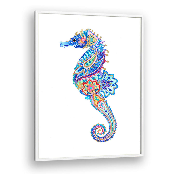 FLORAL SEAHORSE DREAM , BEACH PAINTINGS