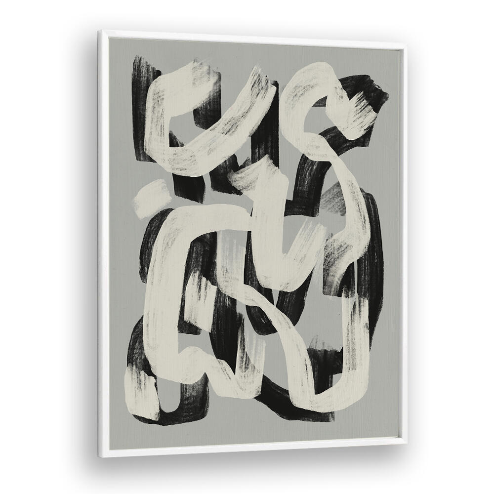 DRY BRUSH ABSTRACT IN BLACK AND WHITE , ABSTRACT PAINTINGS