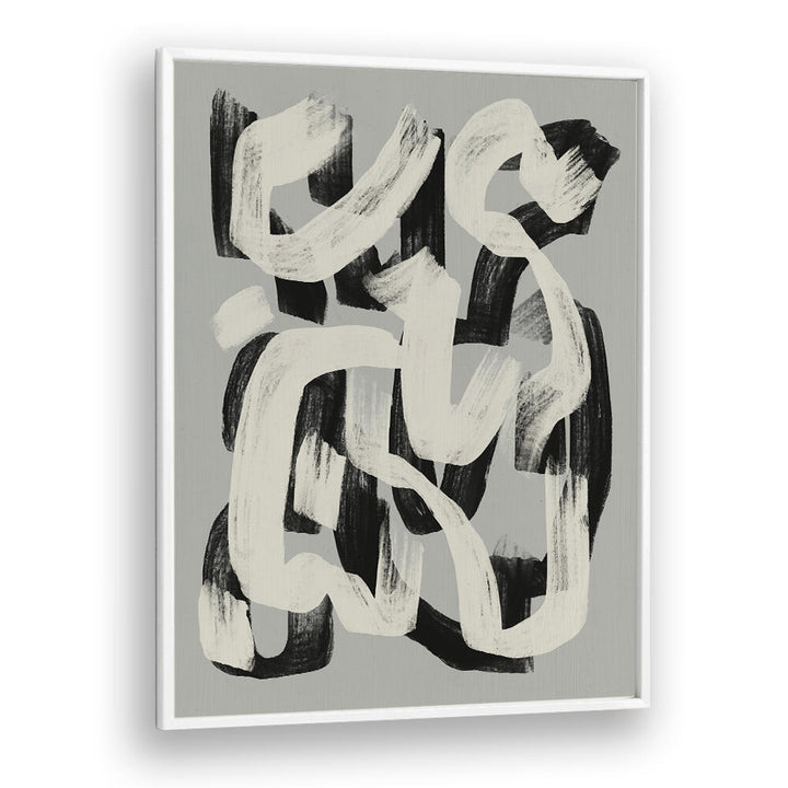 DRY BRUSH ABSTRACT IN BLACK AND WHITE , ABSTRACT PAINTINGS