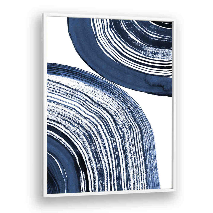 Stunning BLUE CONCENTRIC WAVES, ABSTRACT PAINTINGS showcase layered blue tones, perfect for elevating any space.