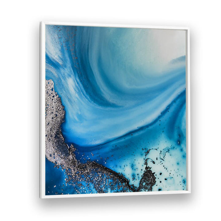 Vibrant blue hues and soothing tones define SHALLOW SEAS II, ABSTRACT PAINTINGS, perfect for transforming your space.