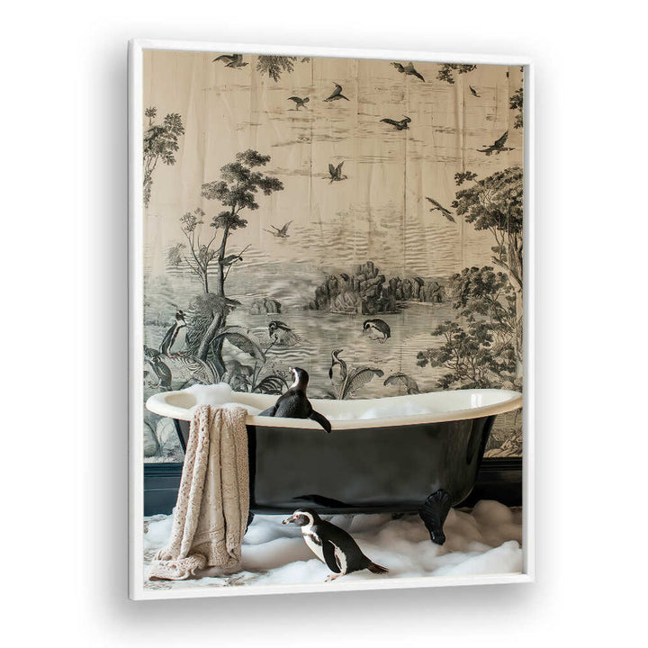 PENGUINS’ DREAMY BATH TIME