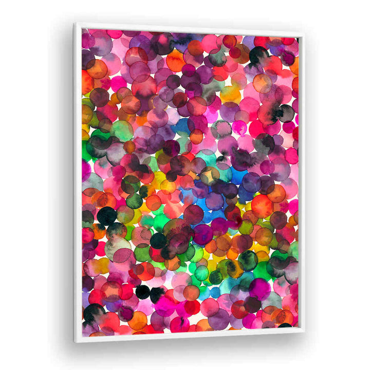 OVERLAPPED WATERCOLOR DOTS , ABSTRACT PAINTINGS