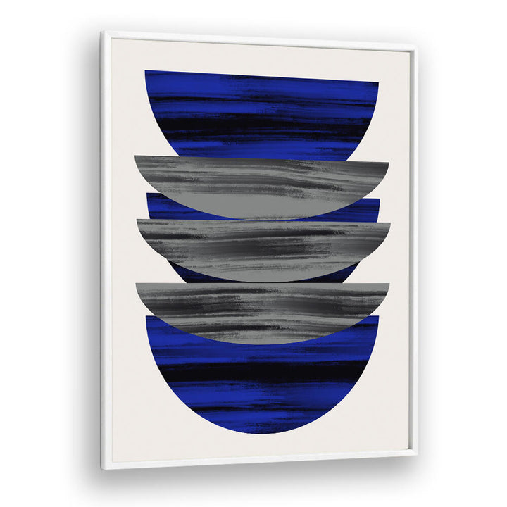 SCANDINAVIAN IN BLUE AND BLACK  , GEOMETRIC ART PRINTS