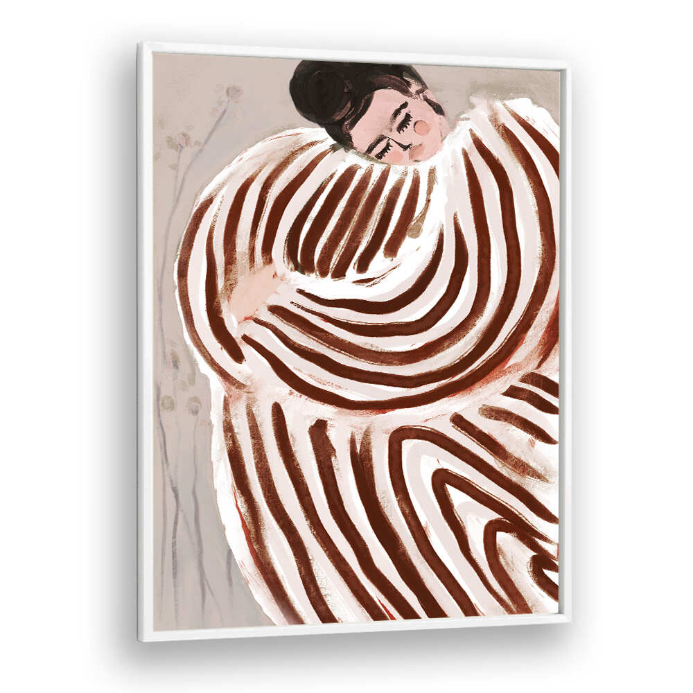 STRIPED EMBRACE , PORTRAITS & FIGURATIVE ILLUSTRATIONS