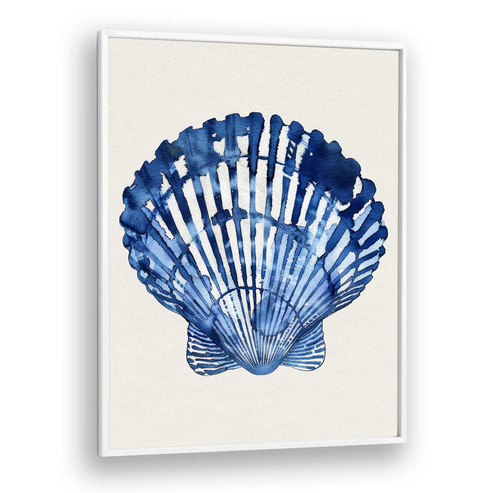 INDIGO SEASHELL , BEACH PAINTINGS