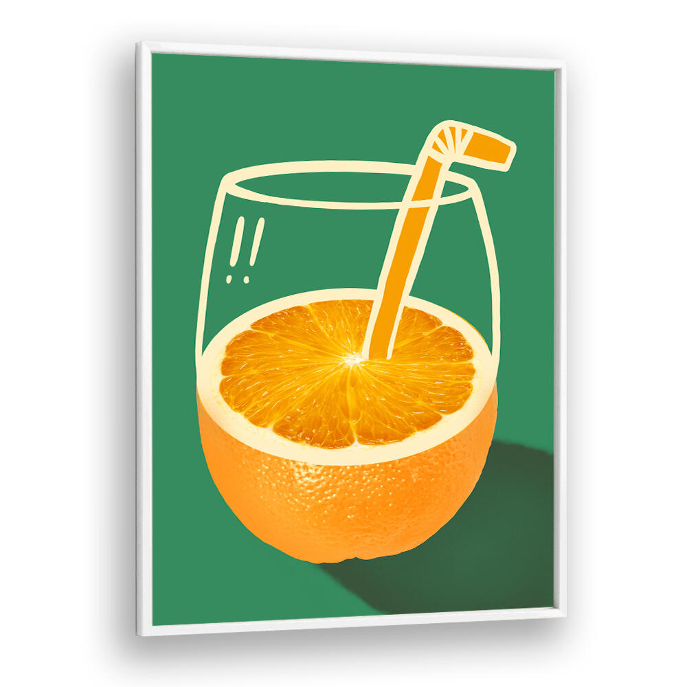 VIBRANT ORANGE CLEVERLY ILLUSTRATED , BAR & CAFE ART
