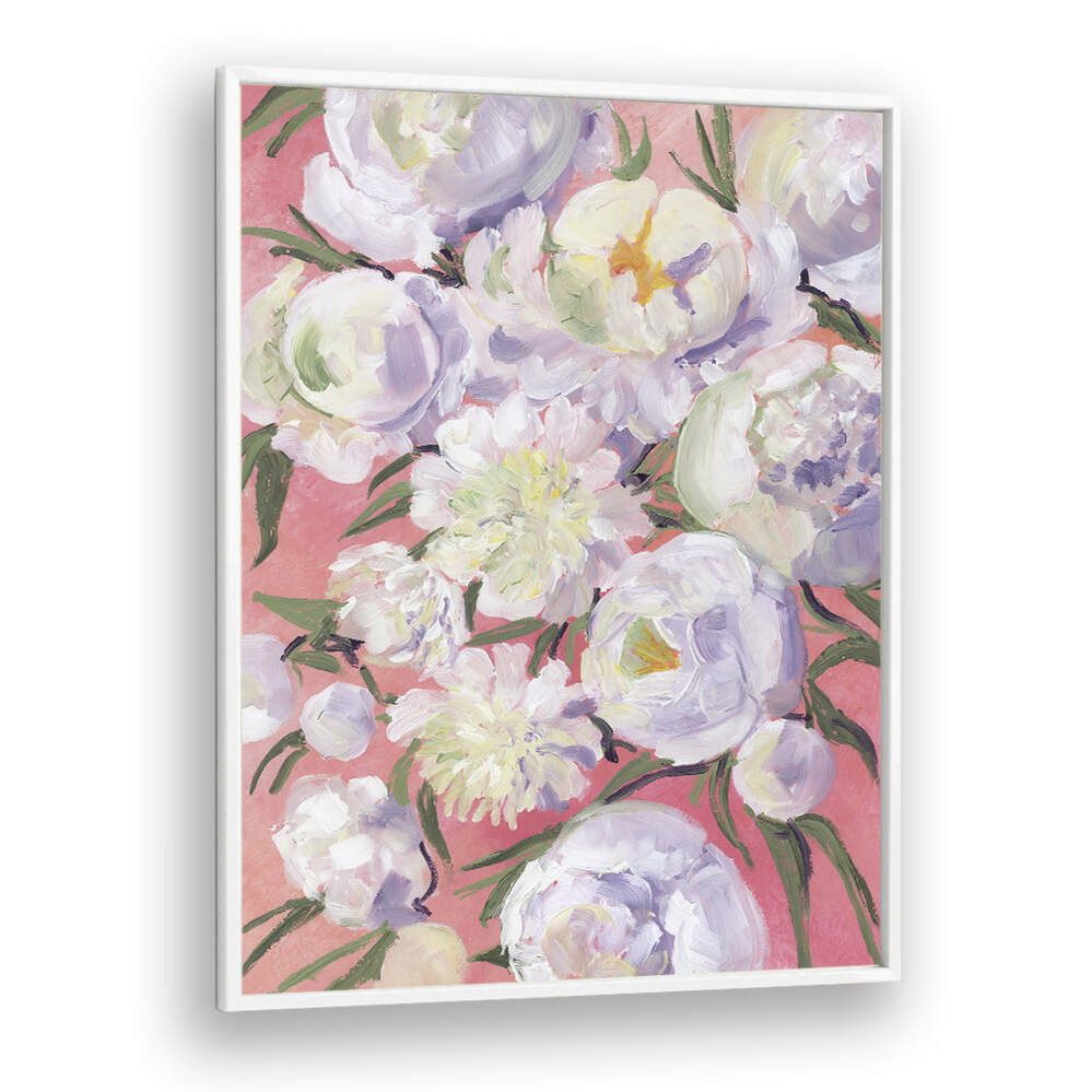 KINSLY PAINTERLY BOUQUET , FLORAL FLOWER PAINTINGS