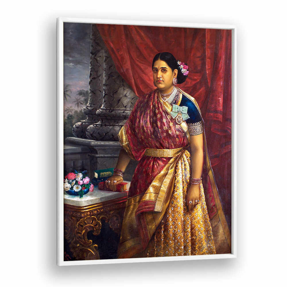 RANI BHARANI THIRUNAL LAKSHMI BAYI OF TRAVANCORE  , INDIAN ART PAINTINGS