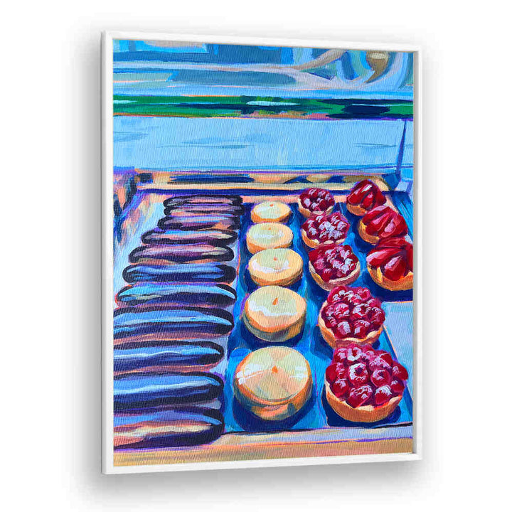Framed French pastry display, PÂTISSERIE , KITCHEN POSTERS for elegant bakery-style kitchen decor