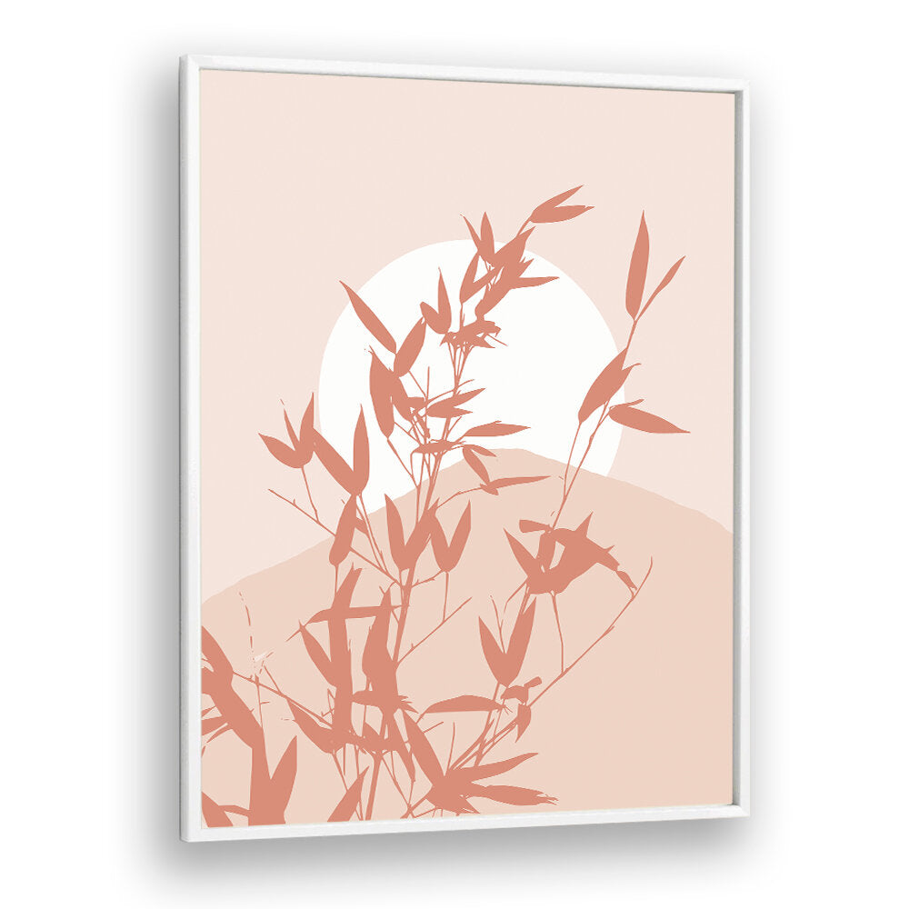 BAMBOO SILHOUETTE SUNRISE , BOHO ART PAINTINGS
