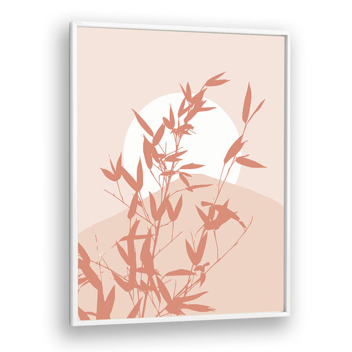 BAMBOO SILHOUETTE SUNRISE , BOHO ART PAINTINGS
