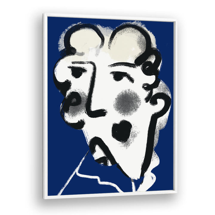 LANDLADY IN BLUE , PORTRAITS & FIGURATIVE ILLUSTRATIONS