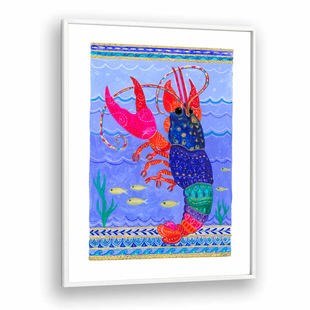 VIBRANT SEA LOBSTER , BEACH PAINTINGS
