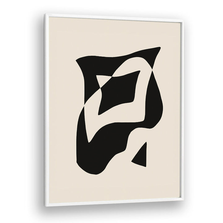 BOLD BLACK AND WHITE GEOMETRIC COMPOSITION