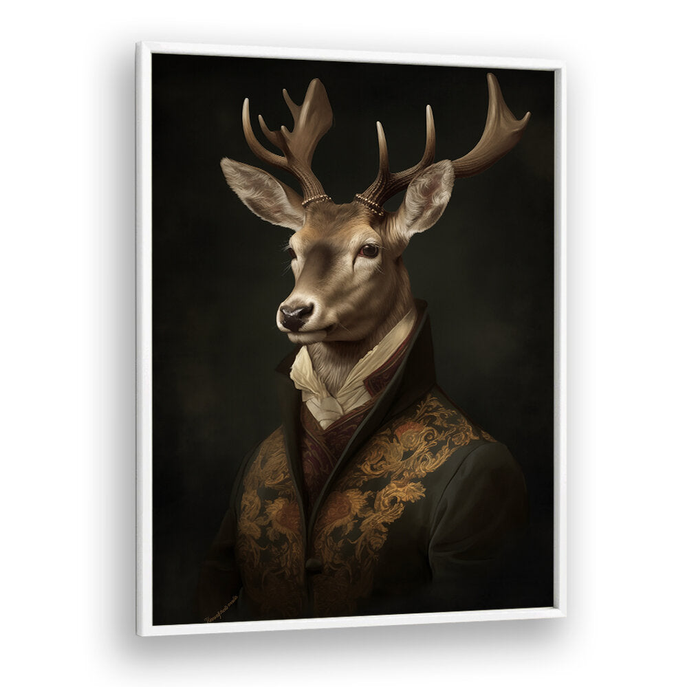 STAG PORTRAIT , ANIMAL PAINTINGS