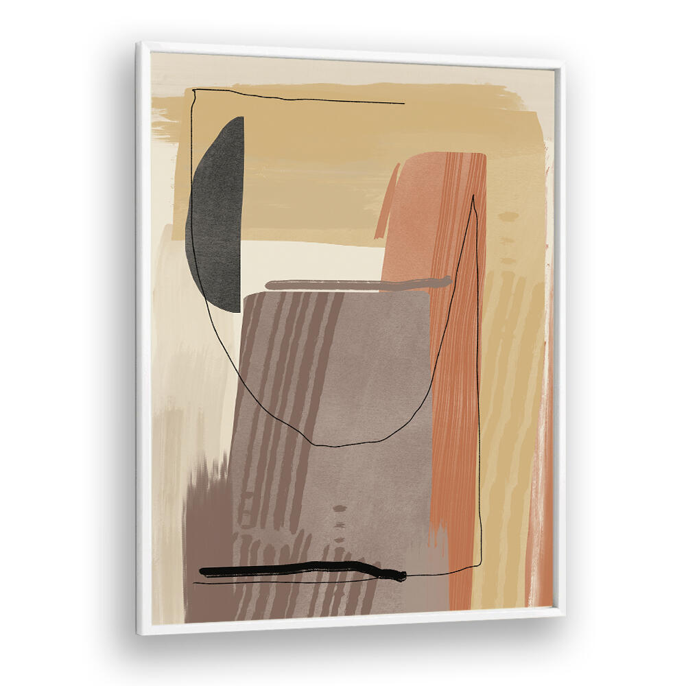 EARTHY TONES AND ORGANIC SHAPES , BOHO ART PAINTINGS