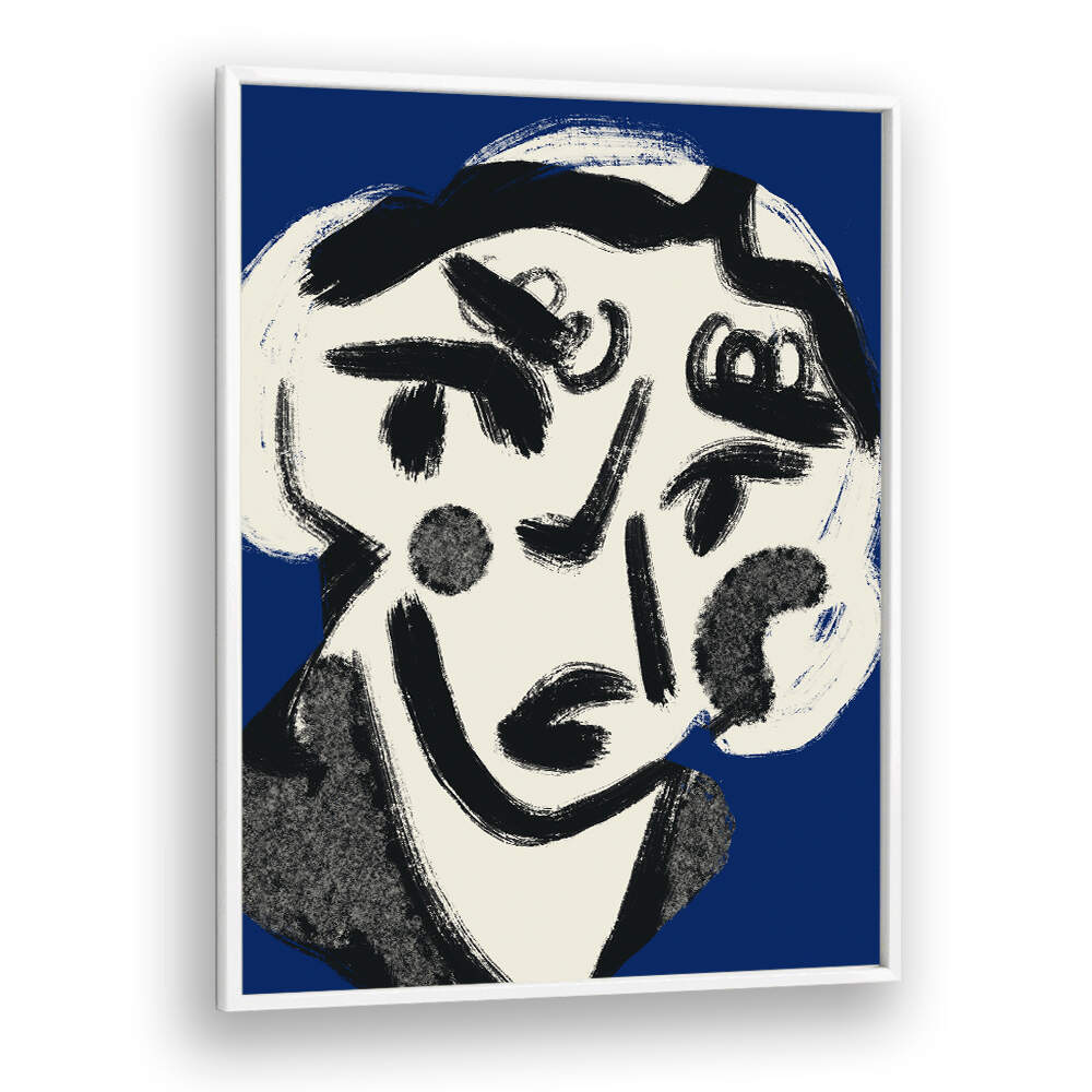 MADAME IN BLUE , PORTRAITS & FIGURATIVE ILLUSTRATIONS