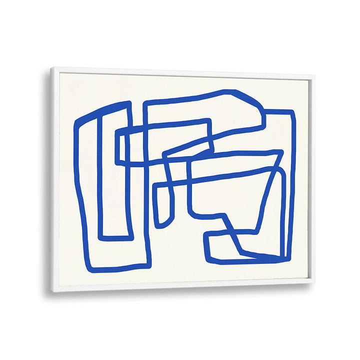LINE ART IN COBALT BLUE