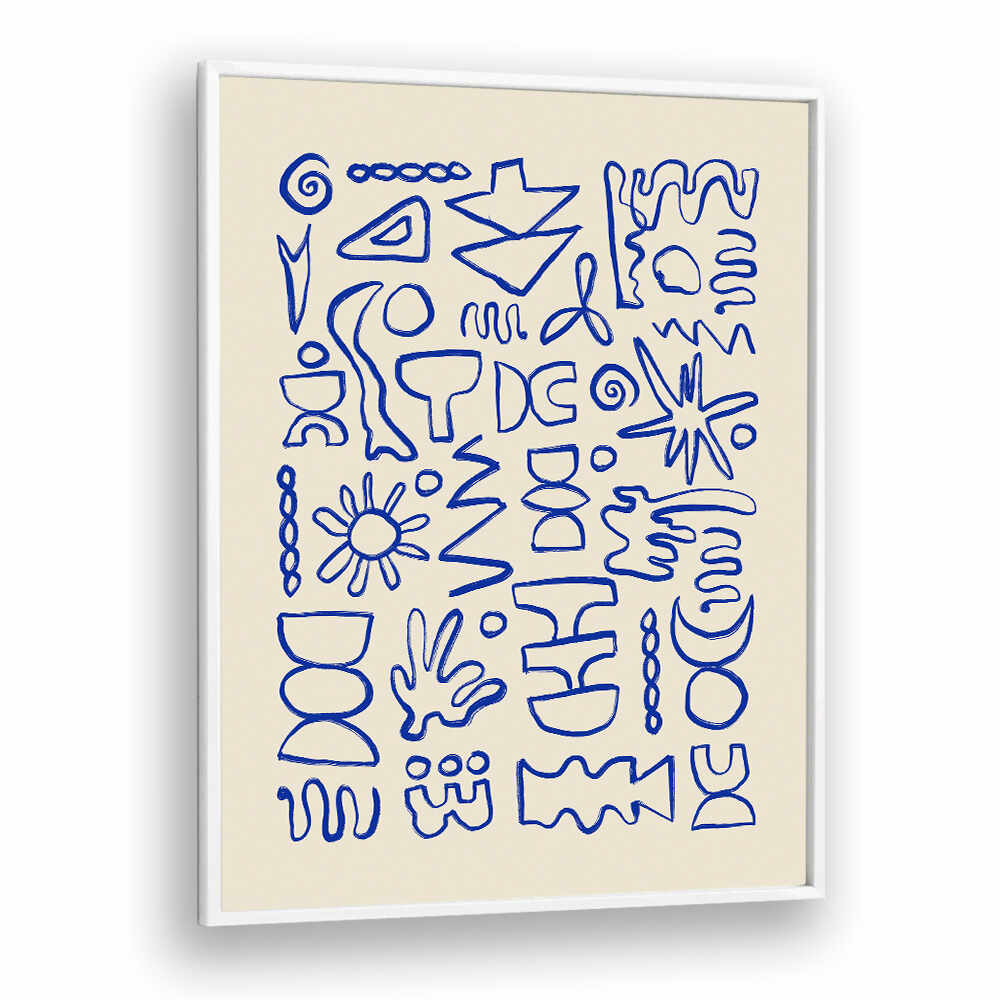 BLUE DOODLES , DOODLE ART PAINTINGS