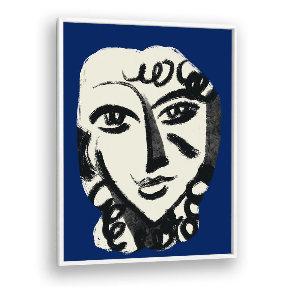 LOVELY GIRL IN BLUE , PORTRAITS & FIGURATIVE ILLUSTRATIONS