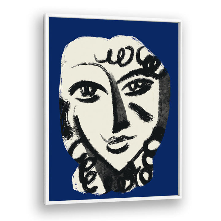 LOVELY GIRL IN BLUE , PORTRAITS & FIGURATIVE ILLUSTRATIONS