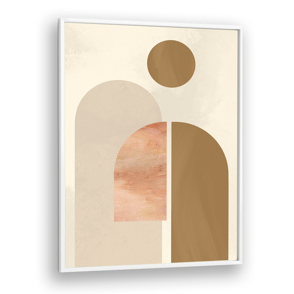 BROWN CIRCLE ABSTRACTS , GEOMETRIC ART PRINTS
