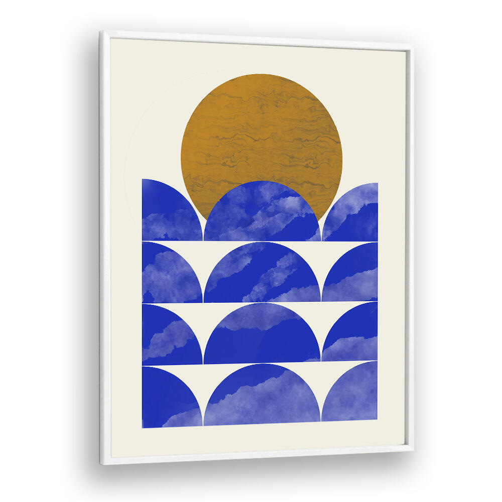 GEOMETRICAL SUNSET COMPOSITION , GEOMETRIC ART PRINTS