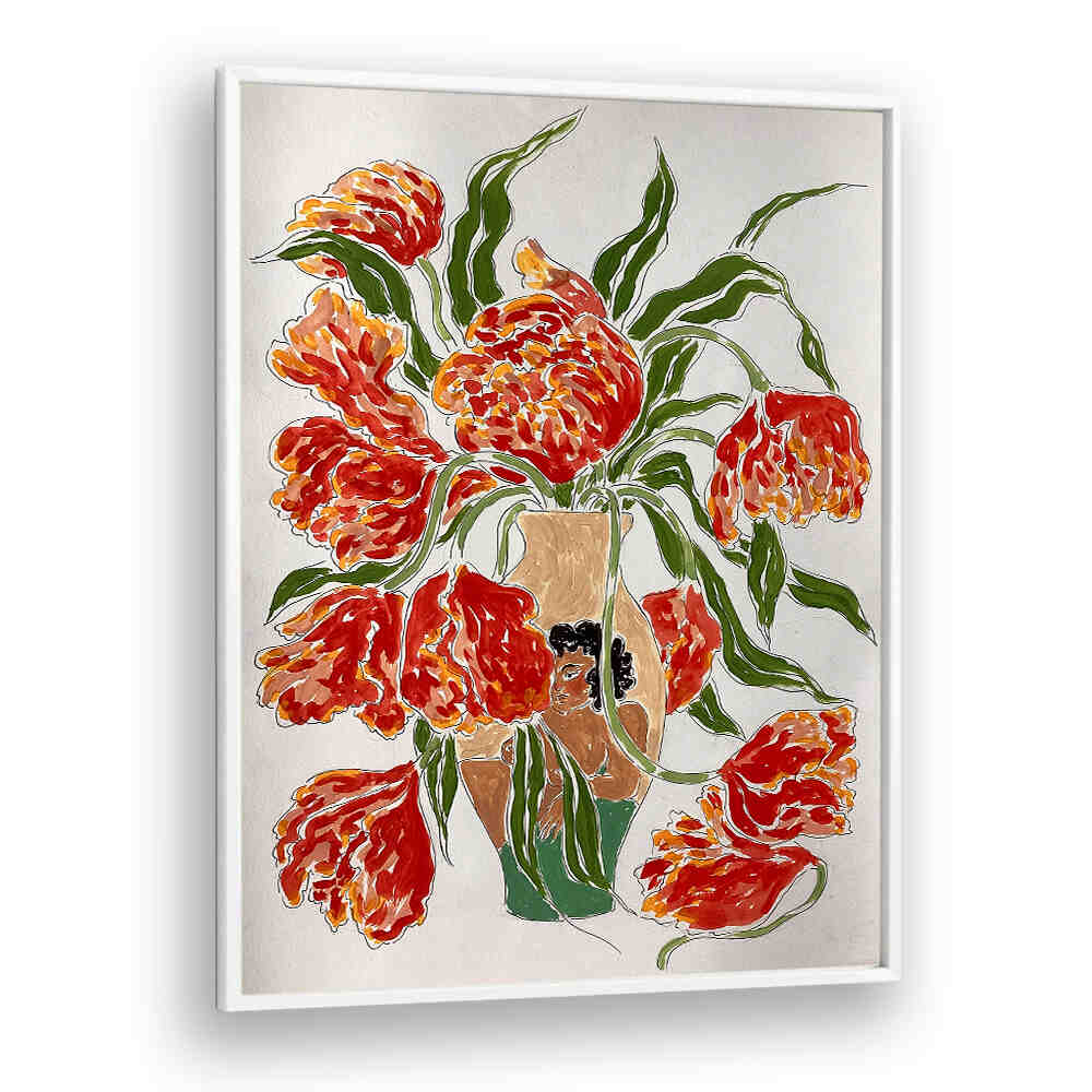 THE AFTERMATH , FLORAL FLOWER PAINTINGS