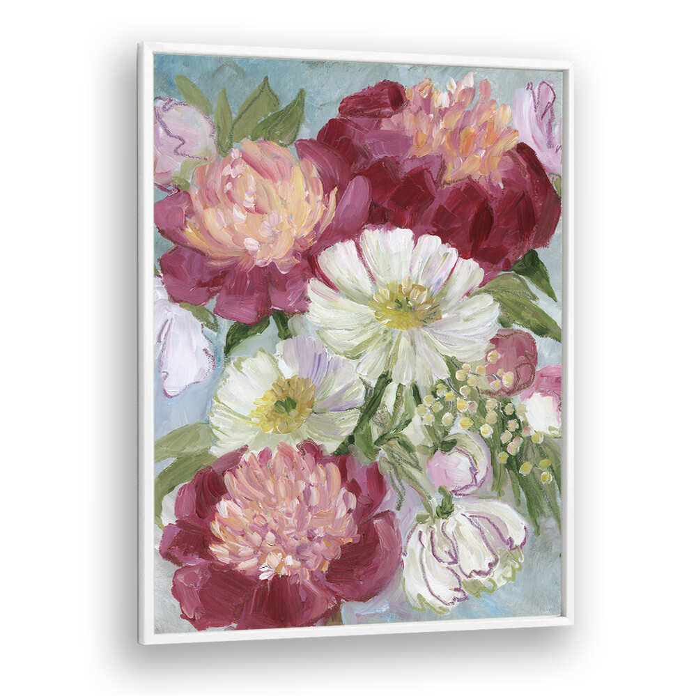 ELEANORA PAINTERLY FLORALS , FLORAL FLOWER PAINTINGS
