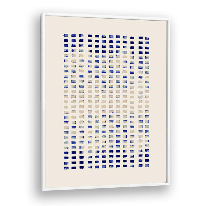 Enchanting BLUE CORAL REFLECTING LINES, ABSTRACT PAINTINGS, blend of deep blues and coral hues for your space.
