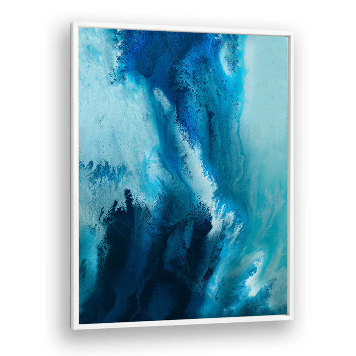Vibrant blue tones in HAMPTONS, ABSTRACT PAINTINGS bring creativity and sophistication to your living space.
