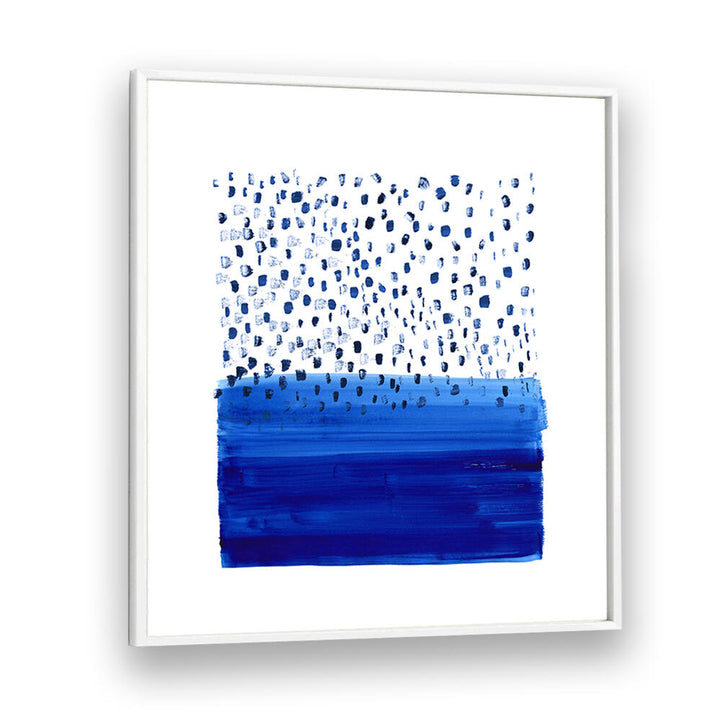 Vibrant blue hues blend in "UNDER THE BLUE RAIN IS SEA, ABSTRACT PAINTINGS," perfect for enhancing your space.