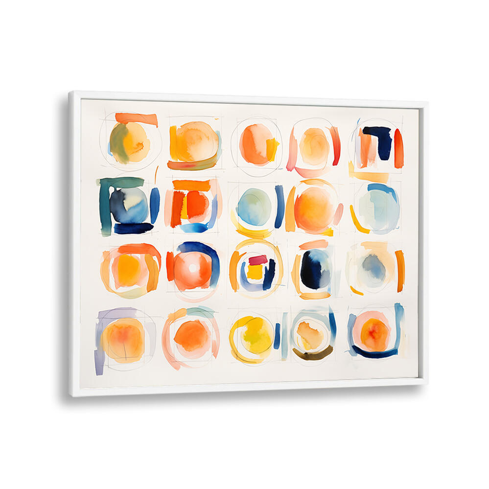 CIRCLES AND SQUARES , ABSTRACT PAINTINGS