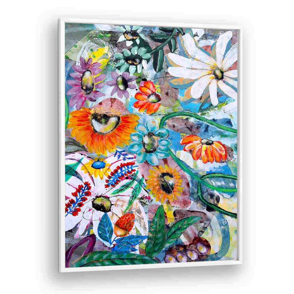 ART FLORAL , FLORAL FLOWER PAINTINGS