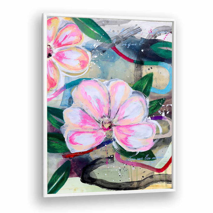 ART ON PAPER , FLORAL FLOWER PAINTINGS